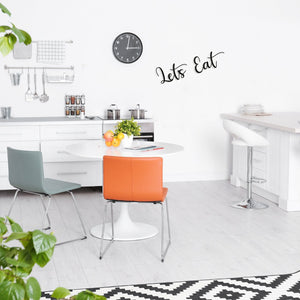 Let's Eat - Text Art - Wooden Word Text Art - Kitchen Art Gift - Font 1