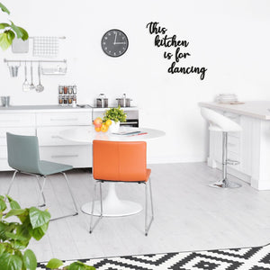 This Kitchen is for Dancing Art - Wooden Word Text Art - KitchenHome House Art Gift - Font 1