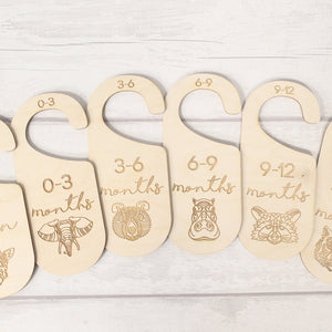 Baby Wardrobe Dividers - Baby Closet Dividers - Baby Shower Gift- New Baby Present - Nursery Decor - Animals Set