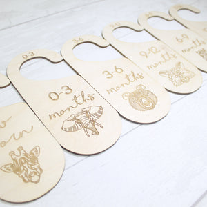 Baby Wardrobe Dividers - Baby Closet Dividers - Baby Shower Gift- New Baby Present - Nursery Decor - Animals Set
