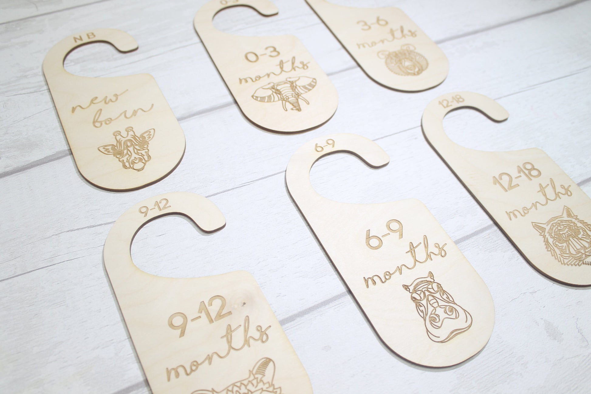 Baby Wardrobe Dividers - Baby Closet Dividers - Baby Shower Gift- New Baby Present - Nursery Decor - Animals Set