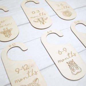 Baby Wardrobe Dividers - Baby Closet Dividers - Baby Shower Gift- New Baby Present - Nursery Decor - Animals Set