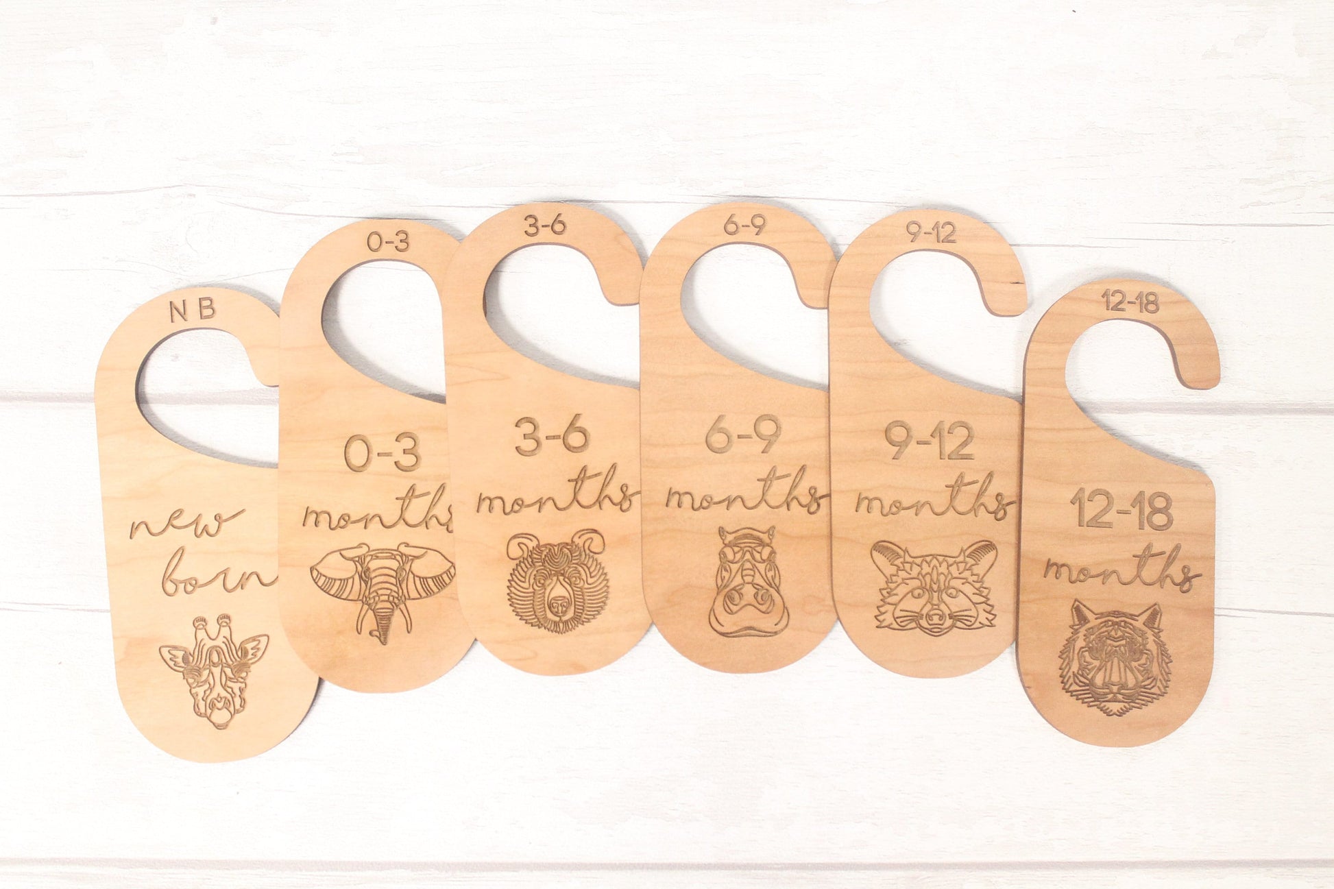 Baby Wardrobe Dividers - Baby Closet Dividers - Baby Shower Gift- New Baby Present - Nursery Decor - Animals Set