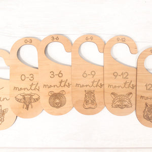 Baby Wardrobe Dividers - Baby Closet Dividers - Baby Shower Gift- New Baby Present - Nursery Decor - Animals Set