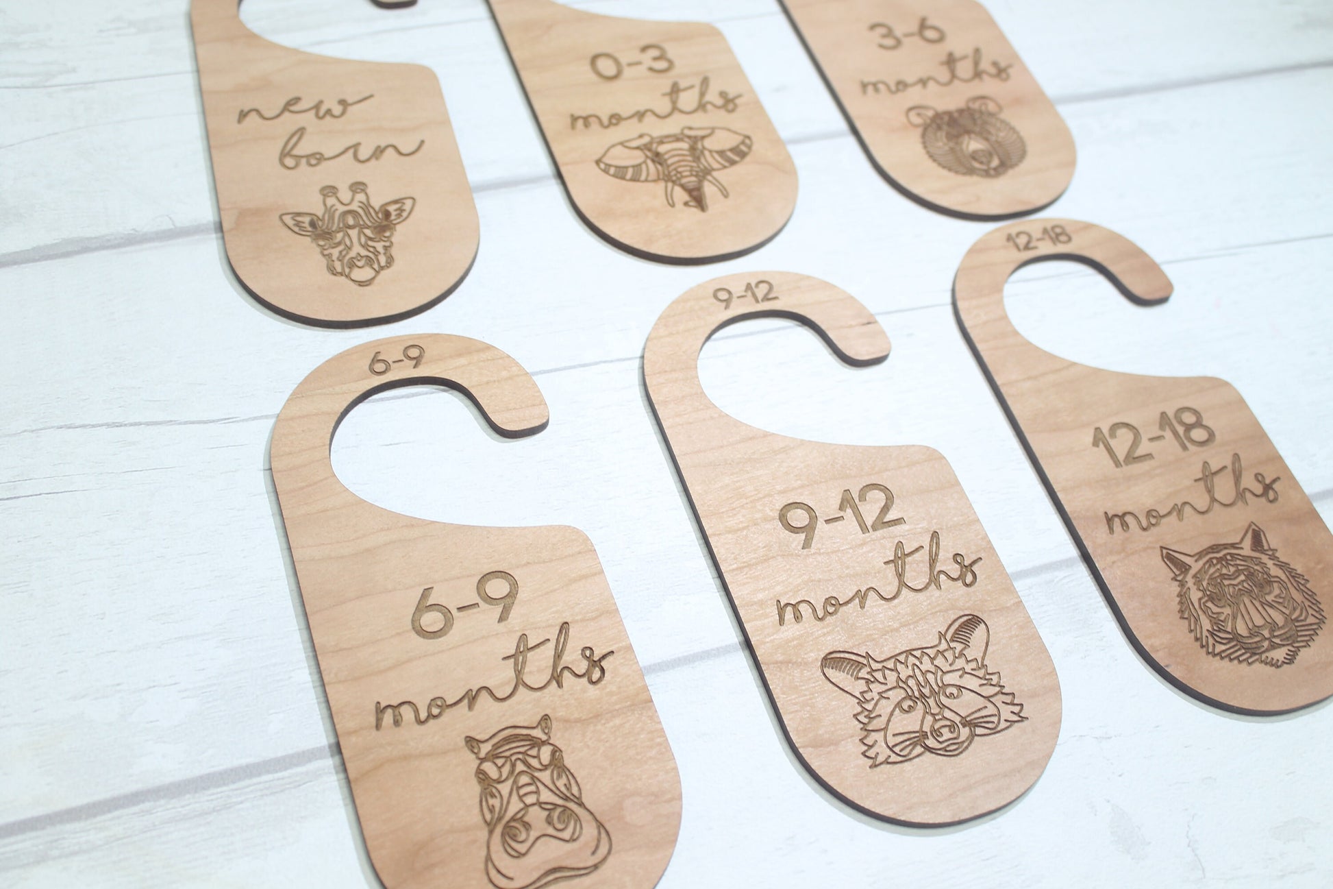 Baby Wardrobe Dividers - Baby Closet Dividers - Baby Shower Gift- New Baby Present - Nursery Decor - Animals Set