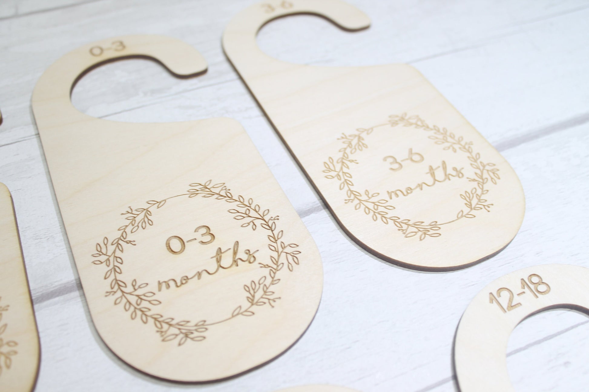 Baby Wardrobe Dividers - Baby Closet Dividers - Baby Shower Gift- New Baby Present - Nursery Decor - Wreath Set