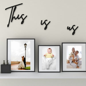 This Is Us Word Art - Wooden Word Text Art - Home House Art Gift - Font 1