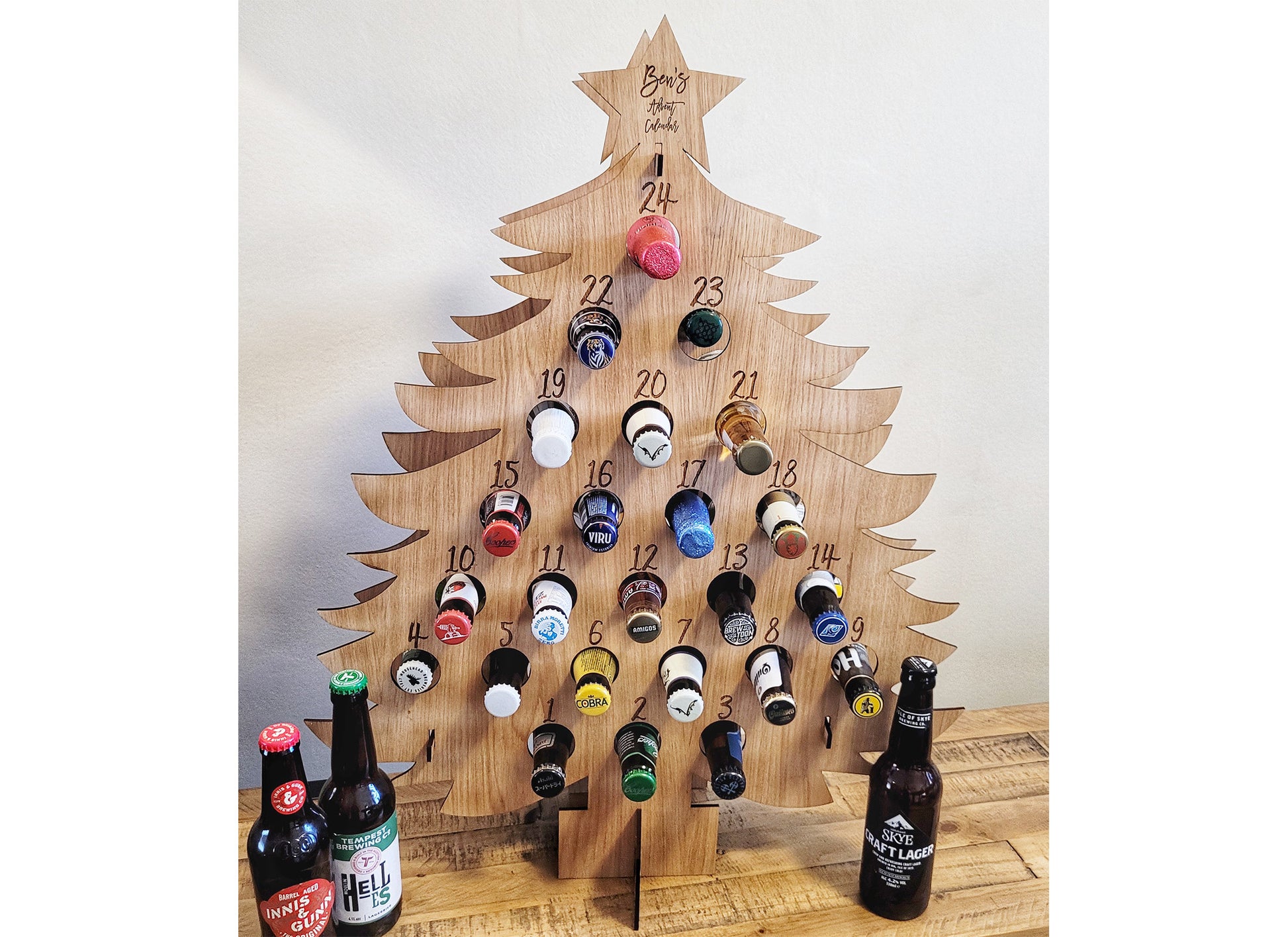 Beer Advent Calendar - Personalised Bottle Christmas Advent Calendar - Gift for Him - Gift for Her