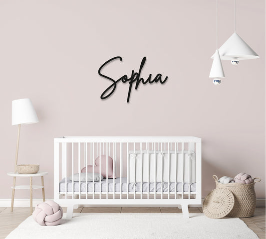 Name Wall Art - Childrens Bedroom - Wooden Word Text Art - Bedroom Art Gift - Option 5