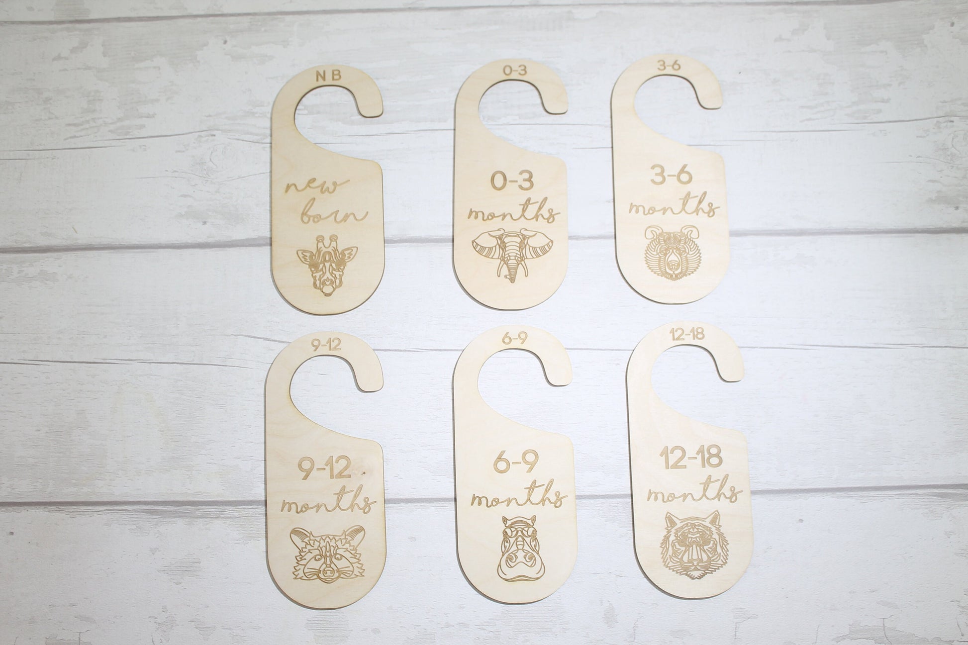 Baby Wardrobe Dividers - Baby Closet Dividers - Baby Shower Gift- New Baby Present - Nursery Decor - Animals Set