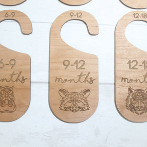 Baby Wardrobe Dividers - Baby Closet Dividers - Baby Shower Gift- New Baby Present - Nursery Decor - Animals Set
