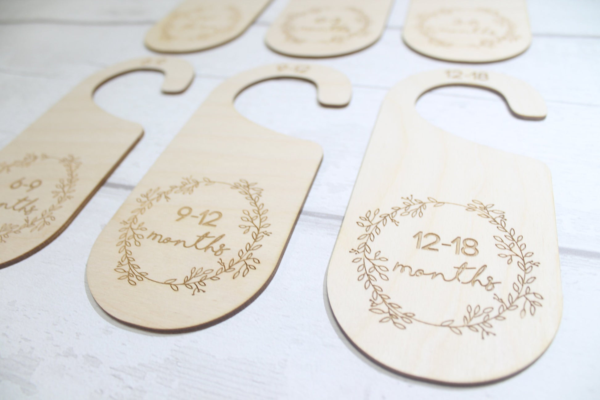 Baby Wardrobe Dividers - Baby Closet Dividers - Baby Shower Gift- New Baby Present - Nursery Decor - Wreath Set