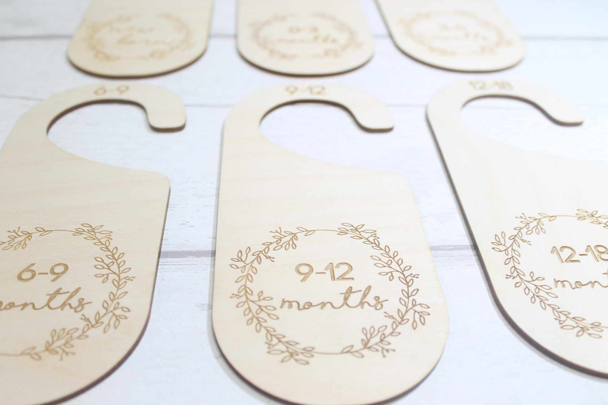 Baby Wardrobe Dividers - Baby Closet Dividers - Baby Shower Gift- New Baby Present - Nursery Decor - Wreath Set