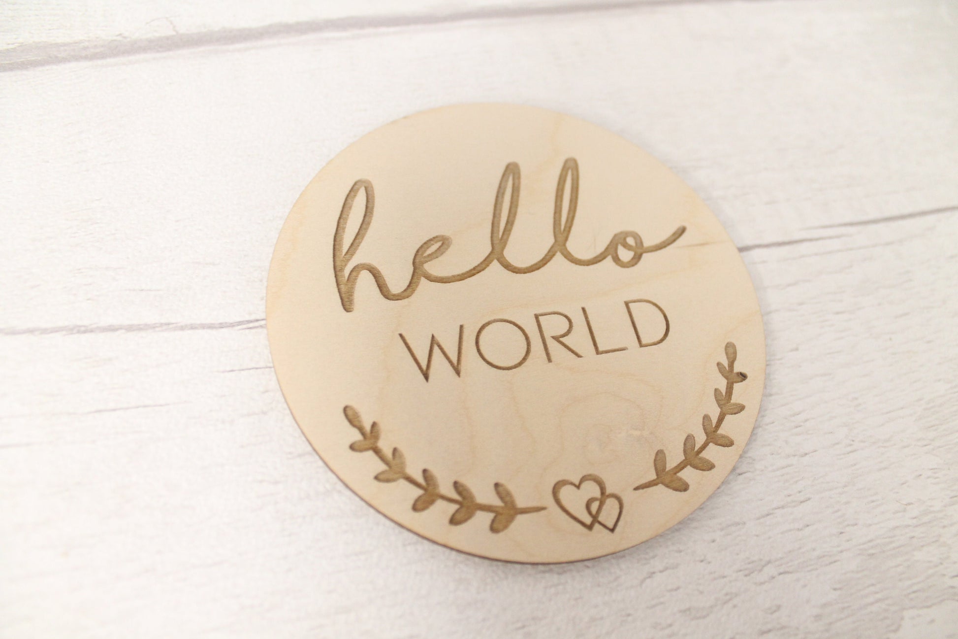Baby's First Months New Baby Milestone Cards Sets - Hello World  - New Baby Photo Prop - Parent To Be or Baby Shower Gift - New Born gifts