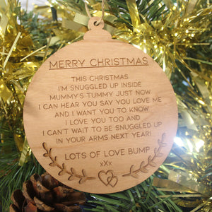 Merry Christmas From Bump - Merry Christmas From Bump Gift - Christmas Gift From Bump - Bump Keepsake