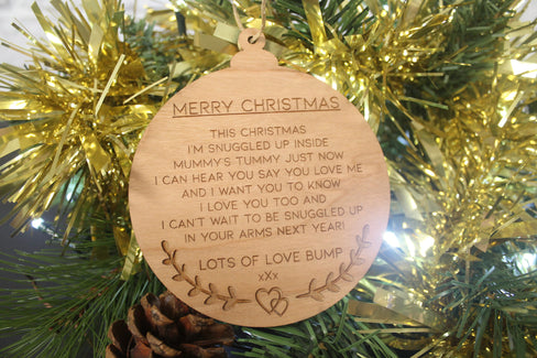 Merry Christmas From Bump - Merry Christmas From Bump Gift - Christmas Gift From Bump - Bump Keepsake