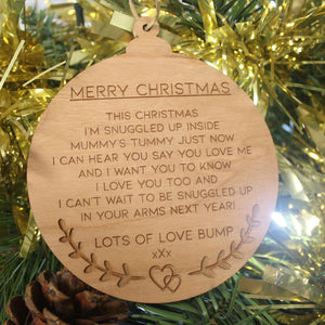 Merry Christmas From Bump - Merry Christmas From Bump Gift - Christmas Gift From Bump - Bump Keepsake