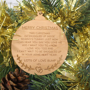Merry Christmas From Bump - Merry Christmas From Bump Gift - Christmas Gift From Bump - Bump Keepsake