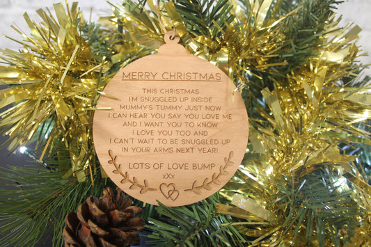 Merry Christmas From Bump - Merry Christmas From Bump Gift - Christmas Gift From Bump - Bump Keepsake