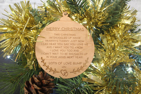 Merry Christmas From Bump - Merry Christmas From Bump Gift - Christmas Gift From Bump - Bump Keepsake