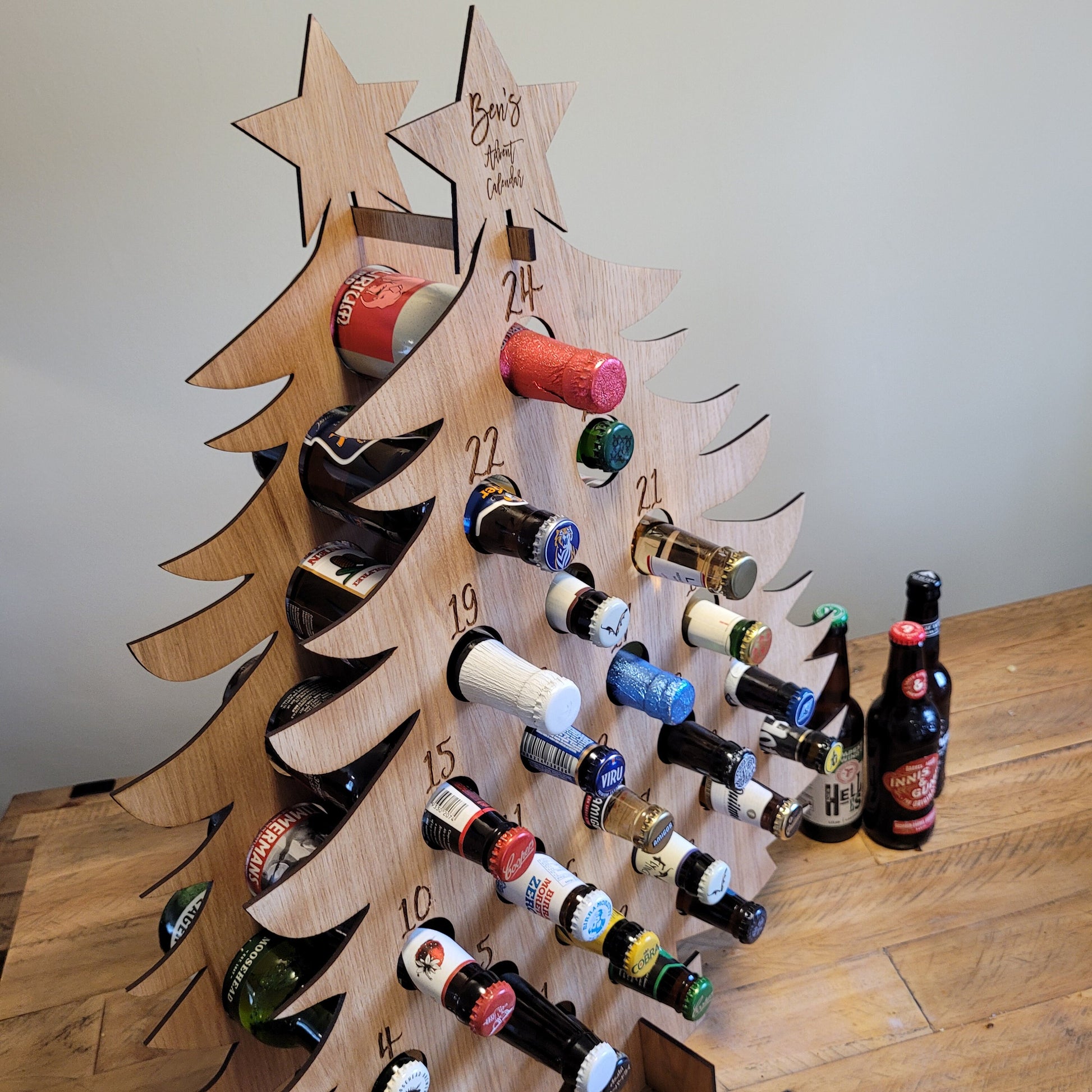 Beer Advent Calendar - Personalised Bottle Christmas Advent Calendar - Gift for Him - Gift for Her