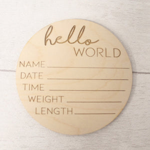 Baby's First Months New Baby Milestone Cards Sets - Hello World  - New Baby Photo Prop - Parent To Be or Baby Shower Gift - New Born gifts