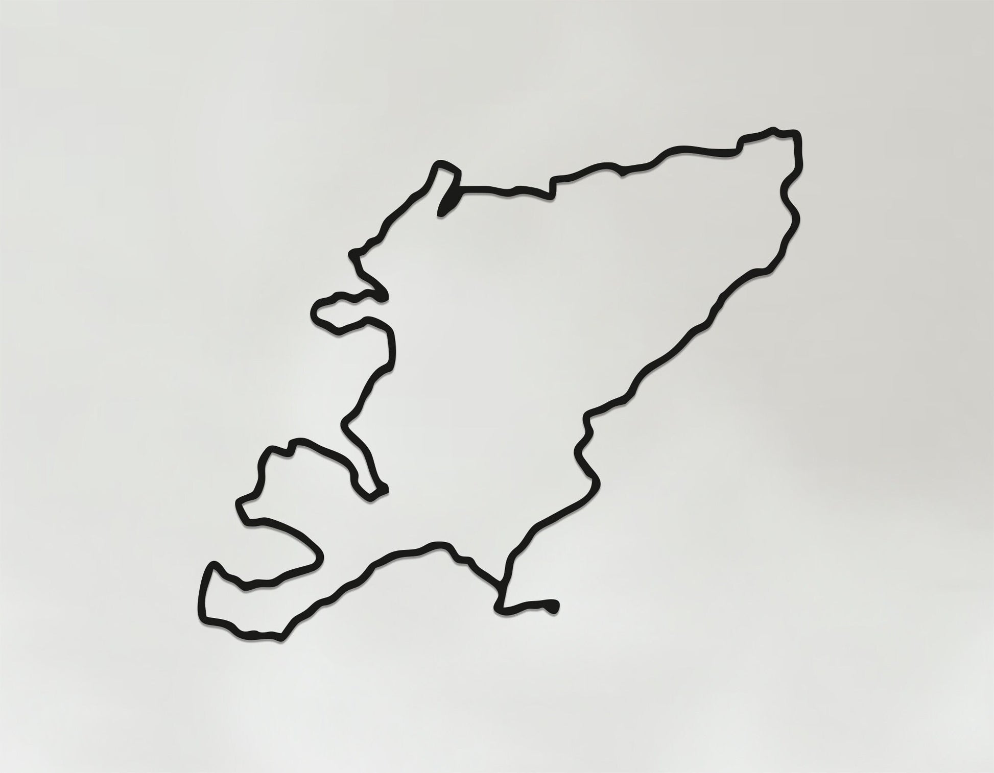 Geometric NC 500 - Wooden Country Wall Art - North Coast 500 Scotland Route