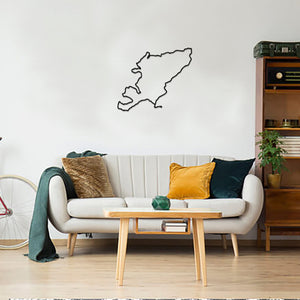 Geometric NC 500 - Wooden Country Wall Art - North Coast 500 Scotland Route