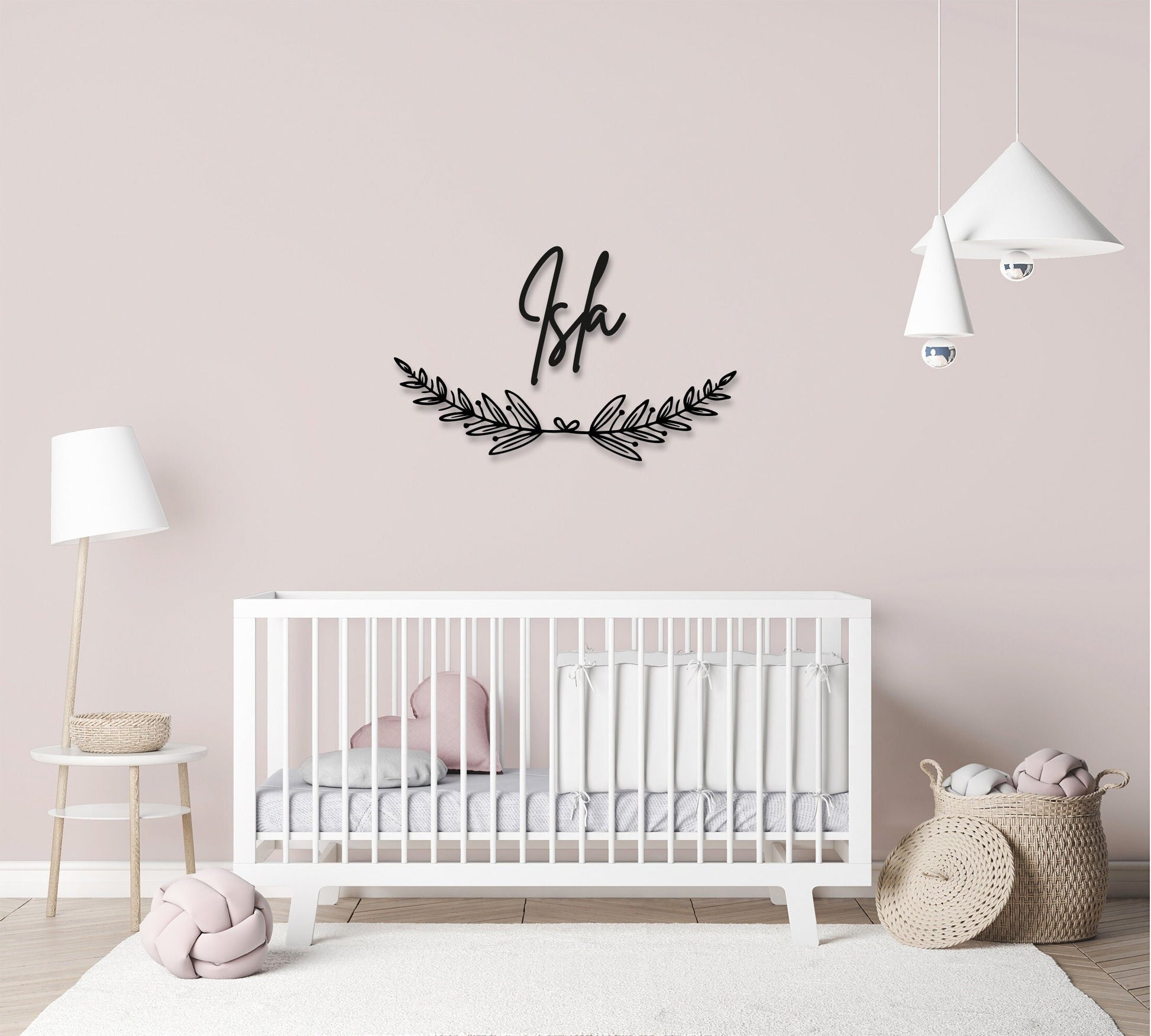 Name Wall Art - Childrens Bedroom - Wooden Word Text Art - Bedroom Art Gift - Style 6