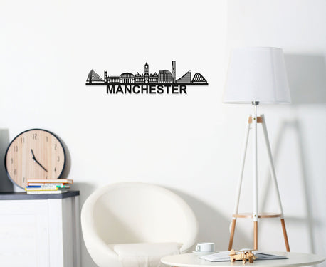 Manchester Skyline - Manchester Gift - Skyline Art