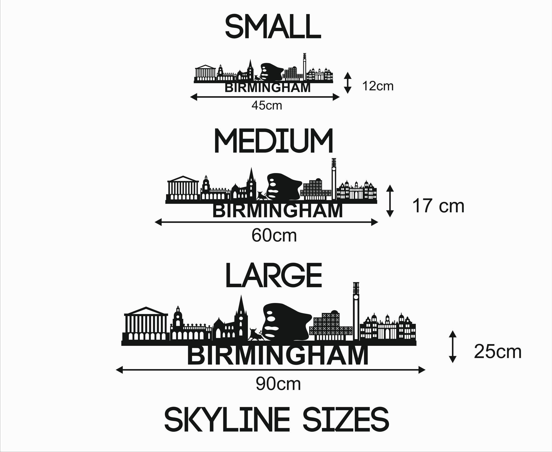 Birmingham Skyline - Birmingham  Gift - Skyline Art