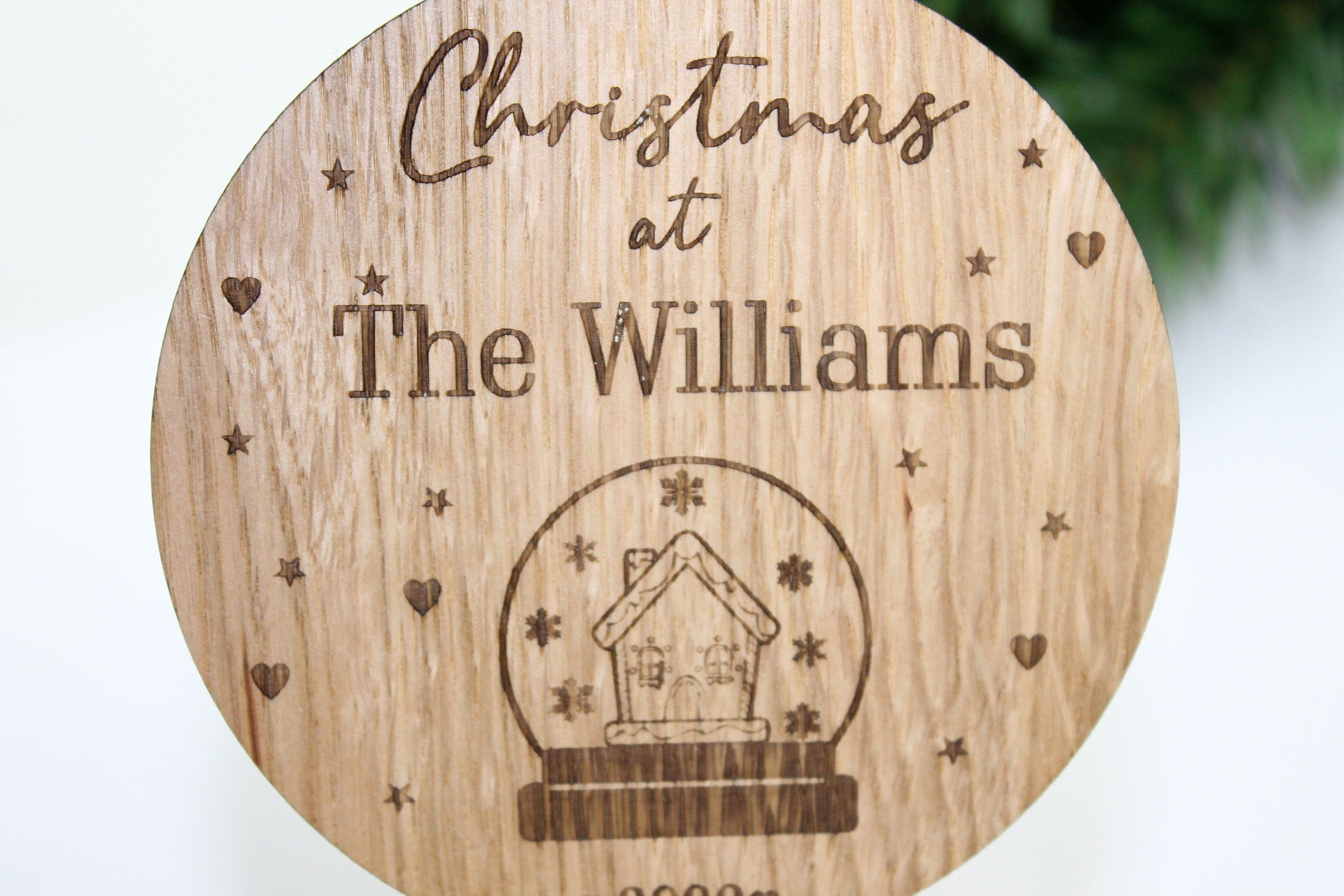 Personalised First Christmas New Home Bauble - Personalised Wooden Bauble  - Custom Christmas Ornaments
