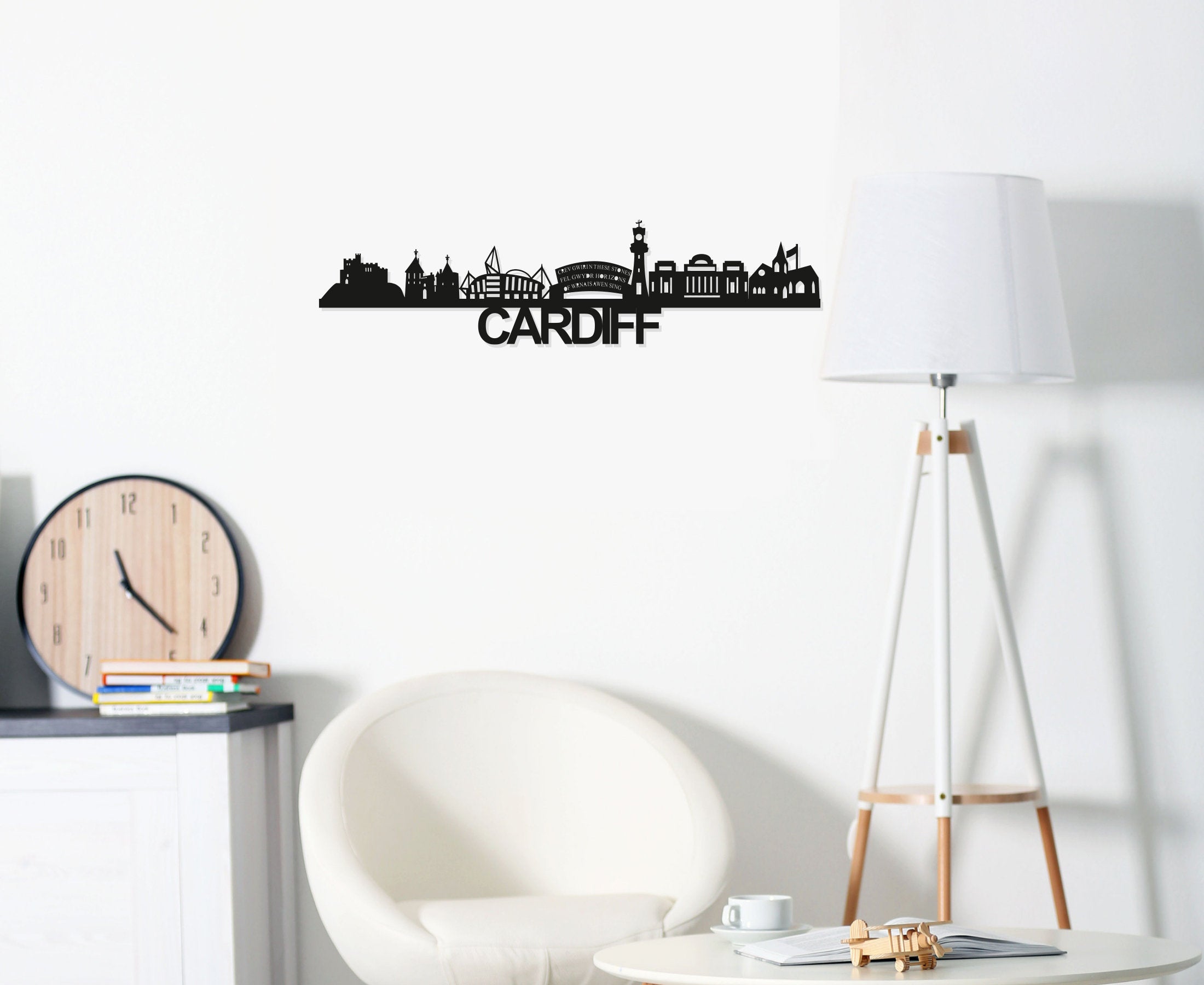 Cardiff Skyline - Cardiff Gift - Skyline Art