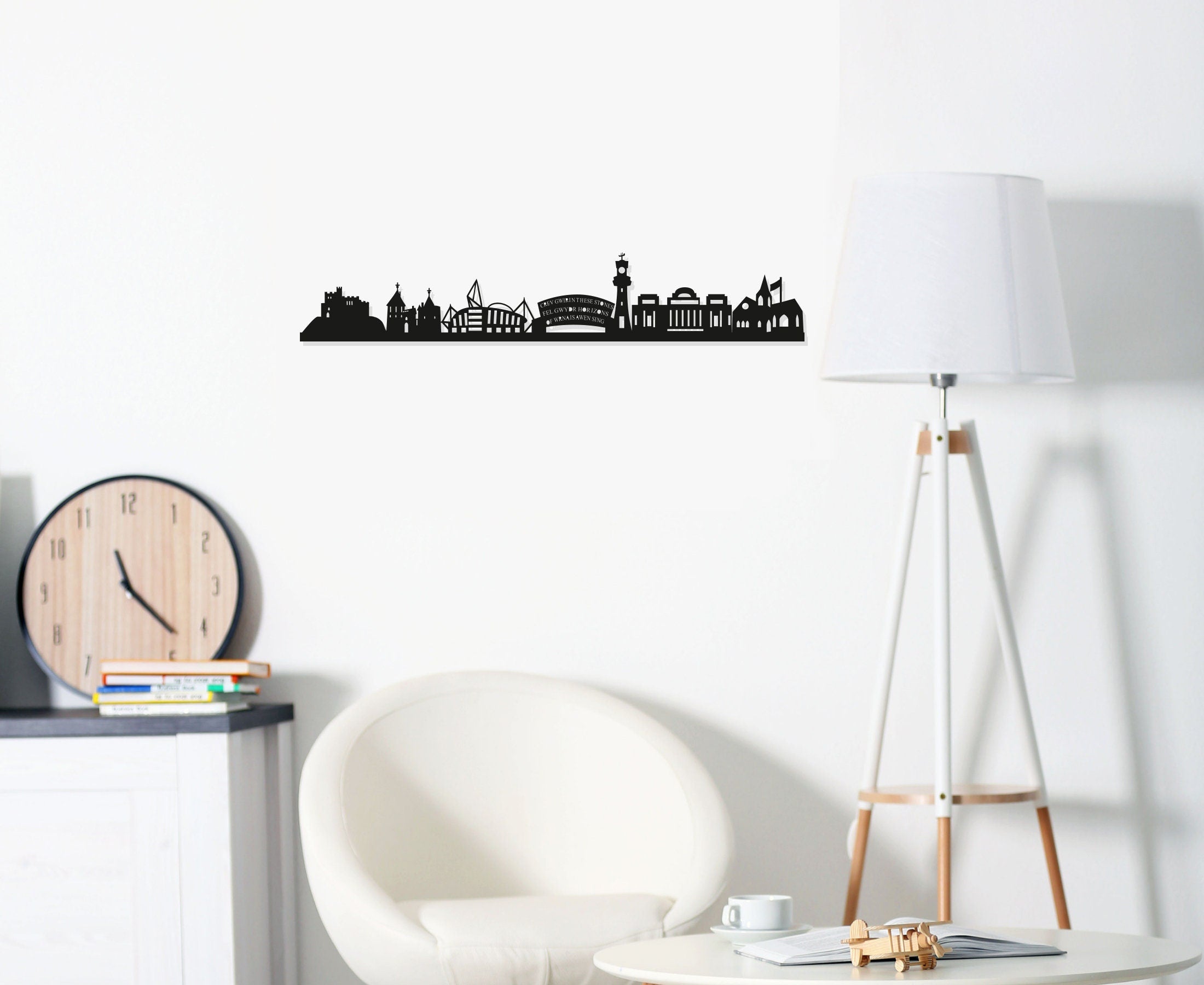 Cardiff Skyline - Cardiff Gift - Skyline Art