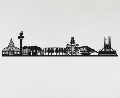 Liverpool Skyline - Liverpool  Gift - Skyline Art