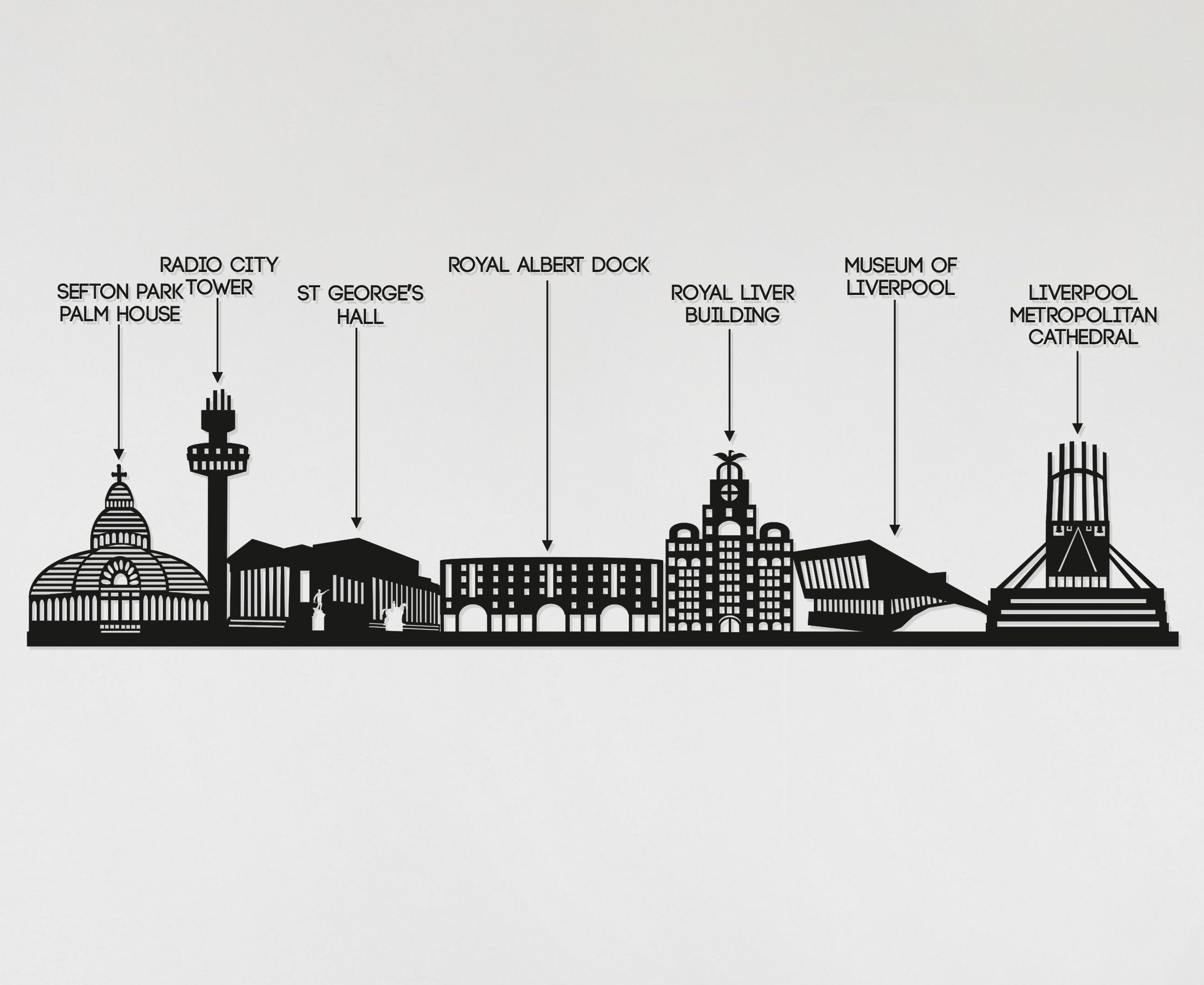 Liverpool Skyline - Liverpool  Gift - Skyline Art