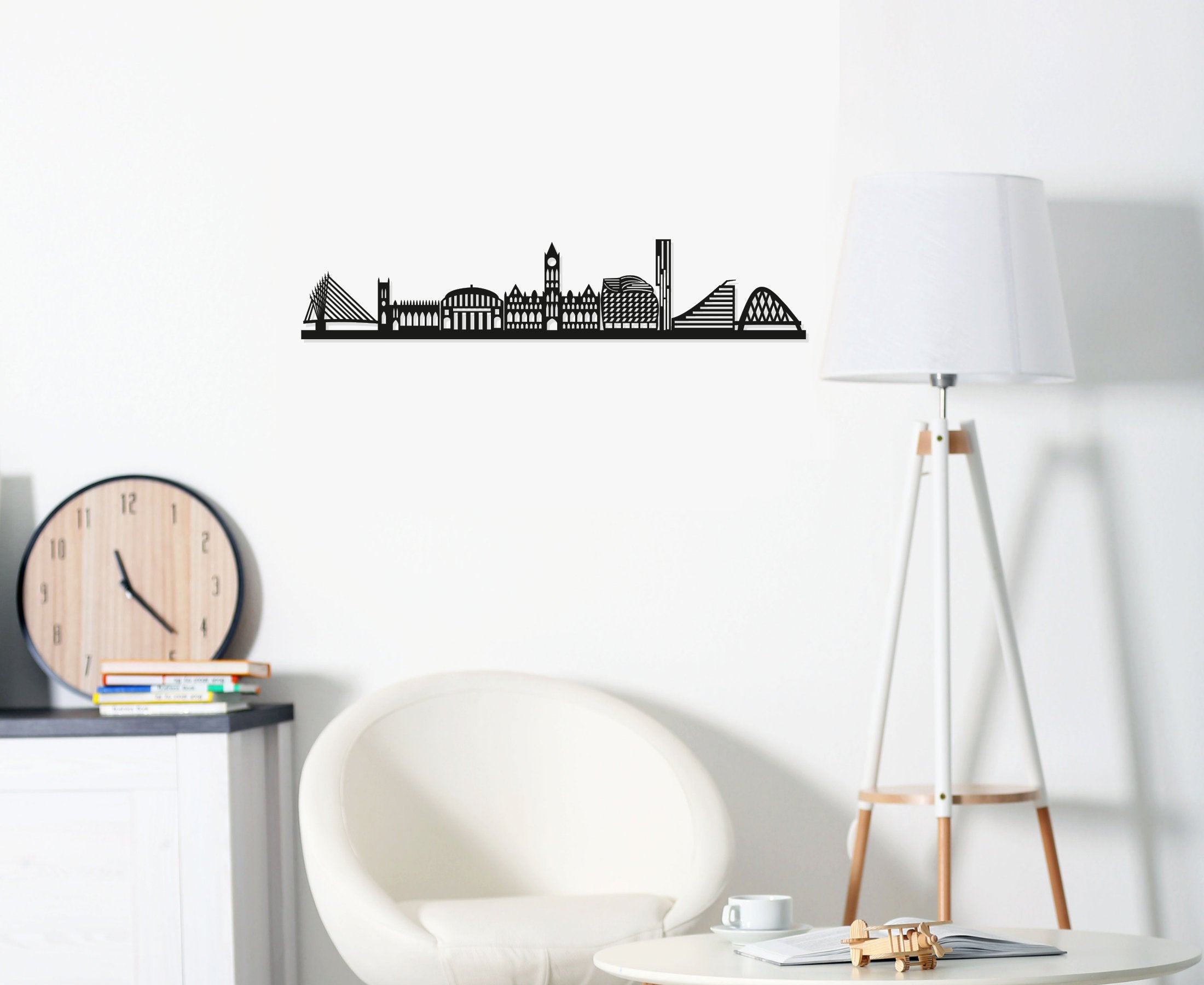 Manchester Skyline - Manchester Gift - Skyline Art