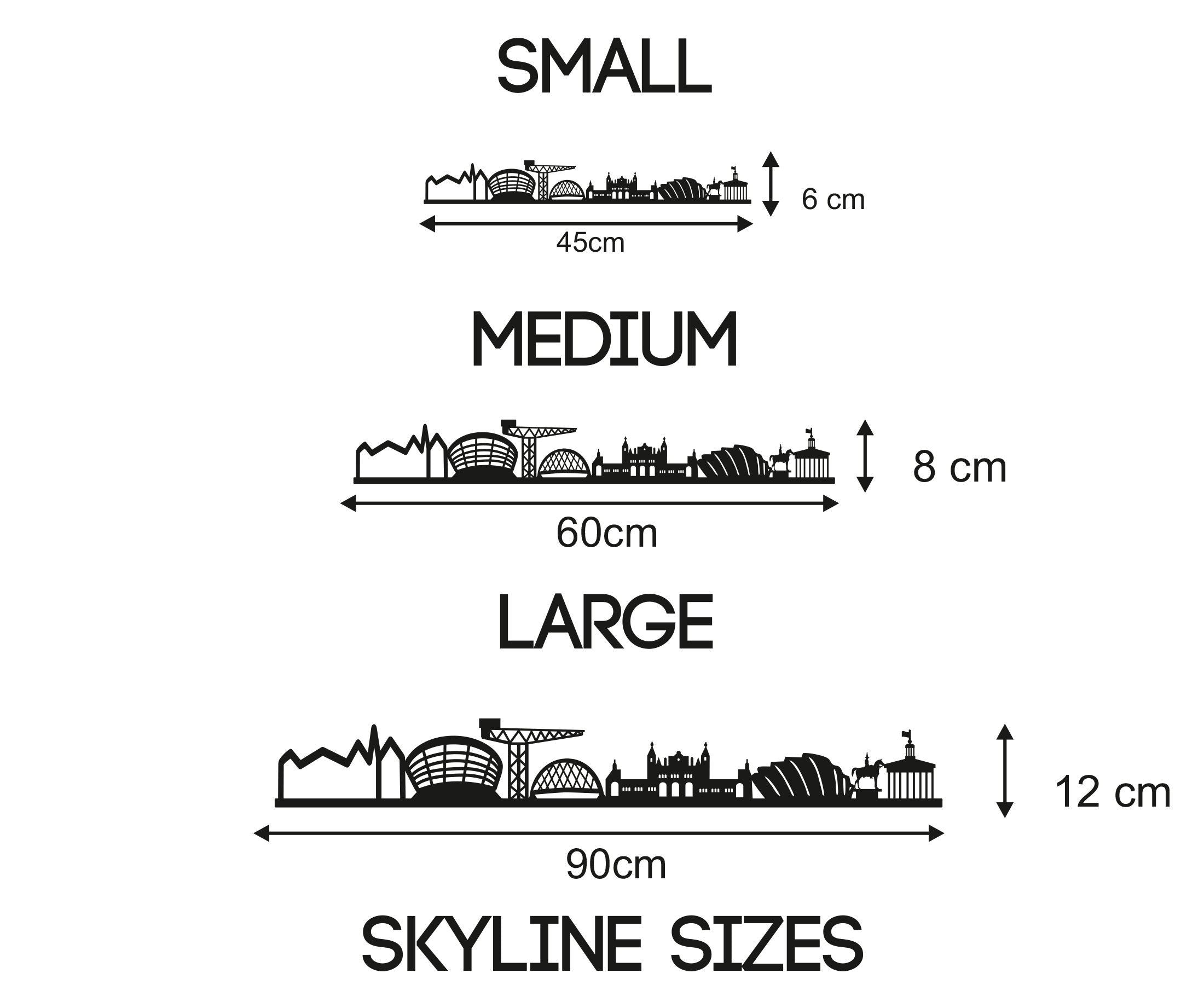 Glasgow Skyline - Glasgow Gift - Skyline Art