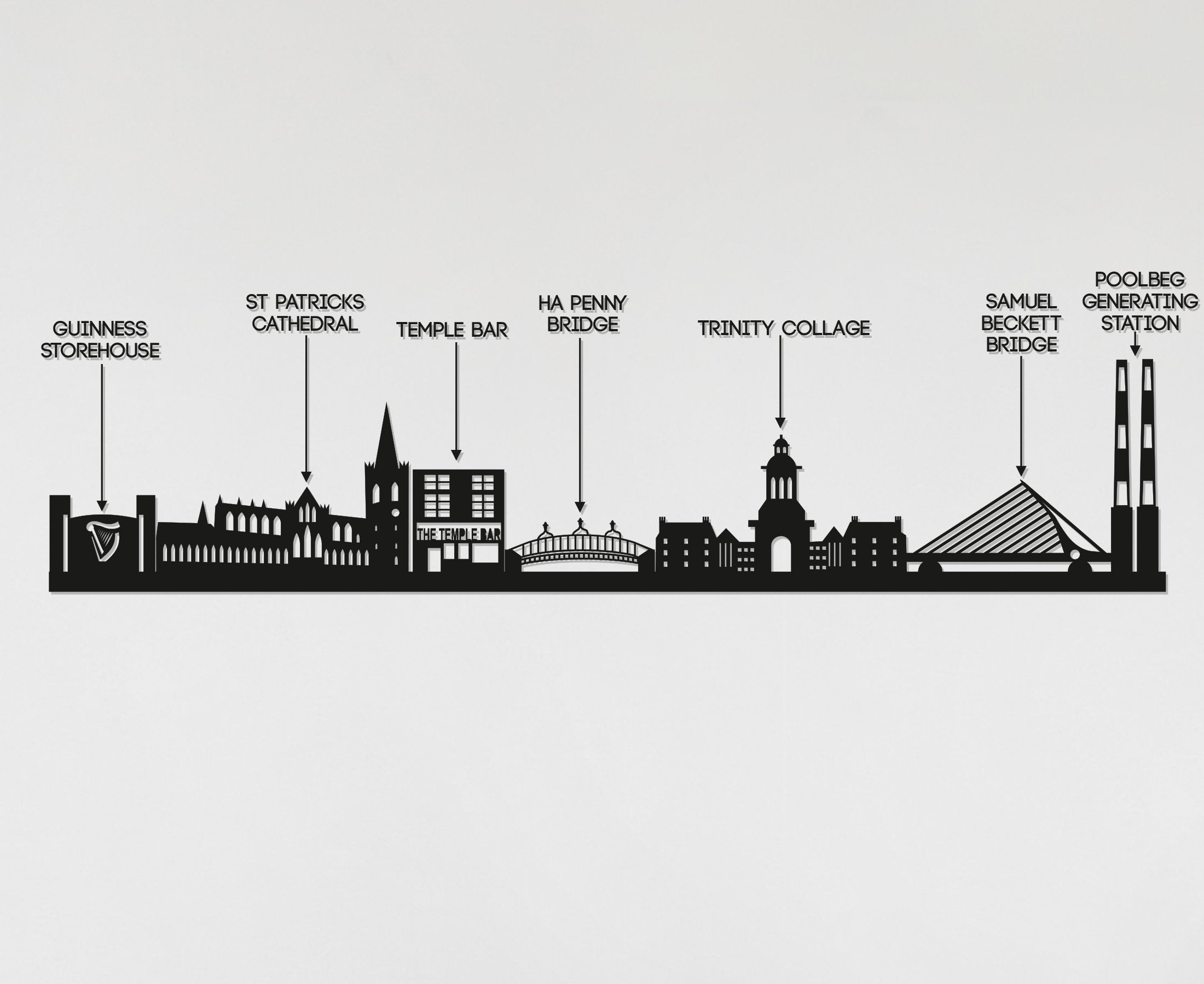 Dublin Skyline - Dublin Gift - Skyline Art