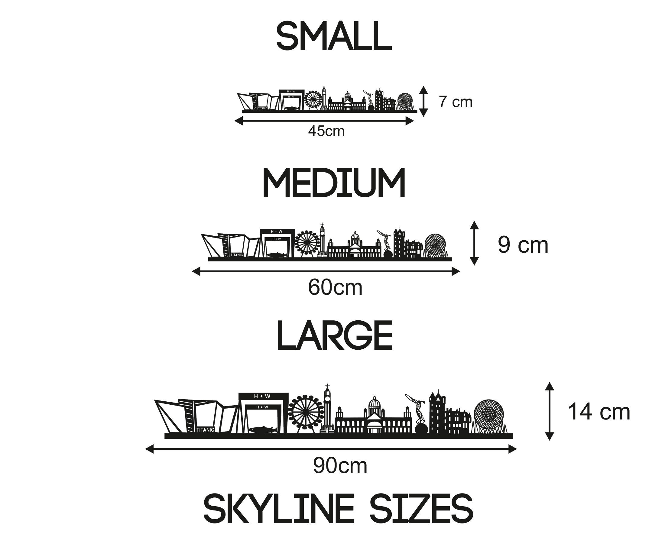 Belfast Skyline - Belfast Gift - Skyline Art