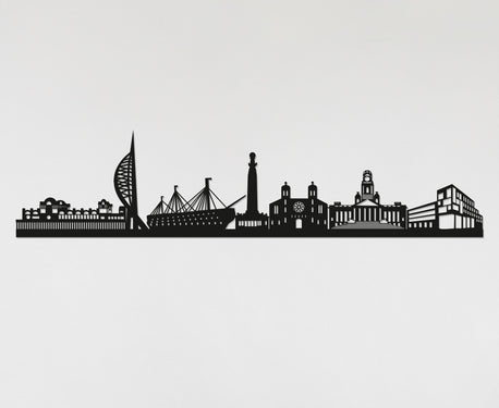 Portsmouth Skyline - Portsmouth Gift - Skyline Art