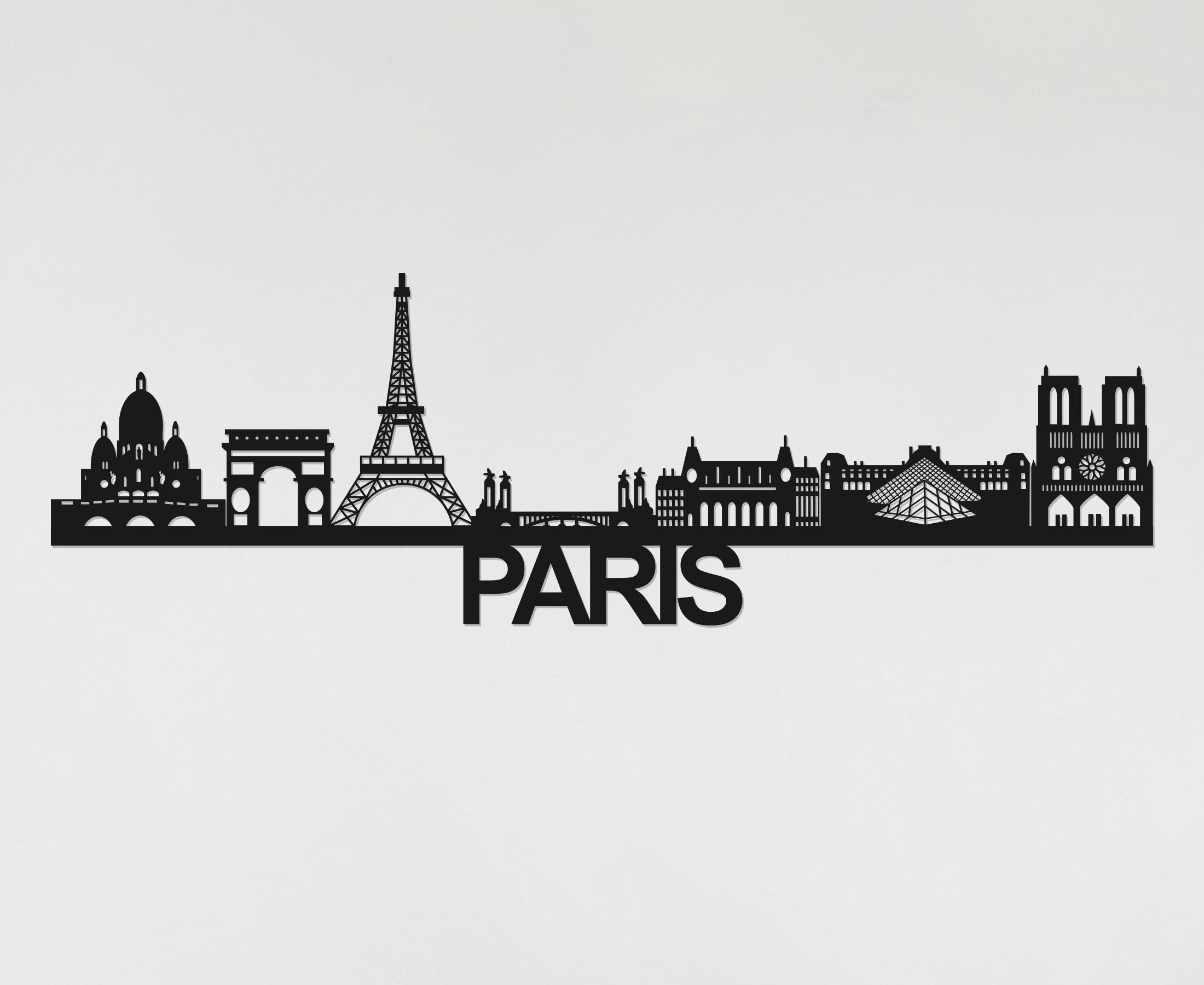 Paris Skyline - Paris Gift - Skyline Art