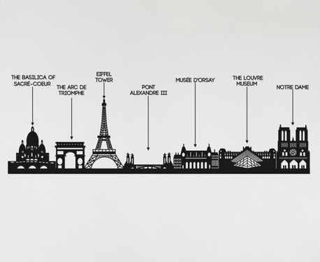 Paris Skyline - Paris Gift - Skyline Art