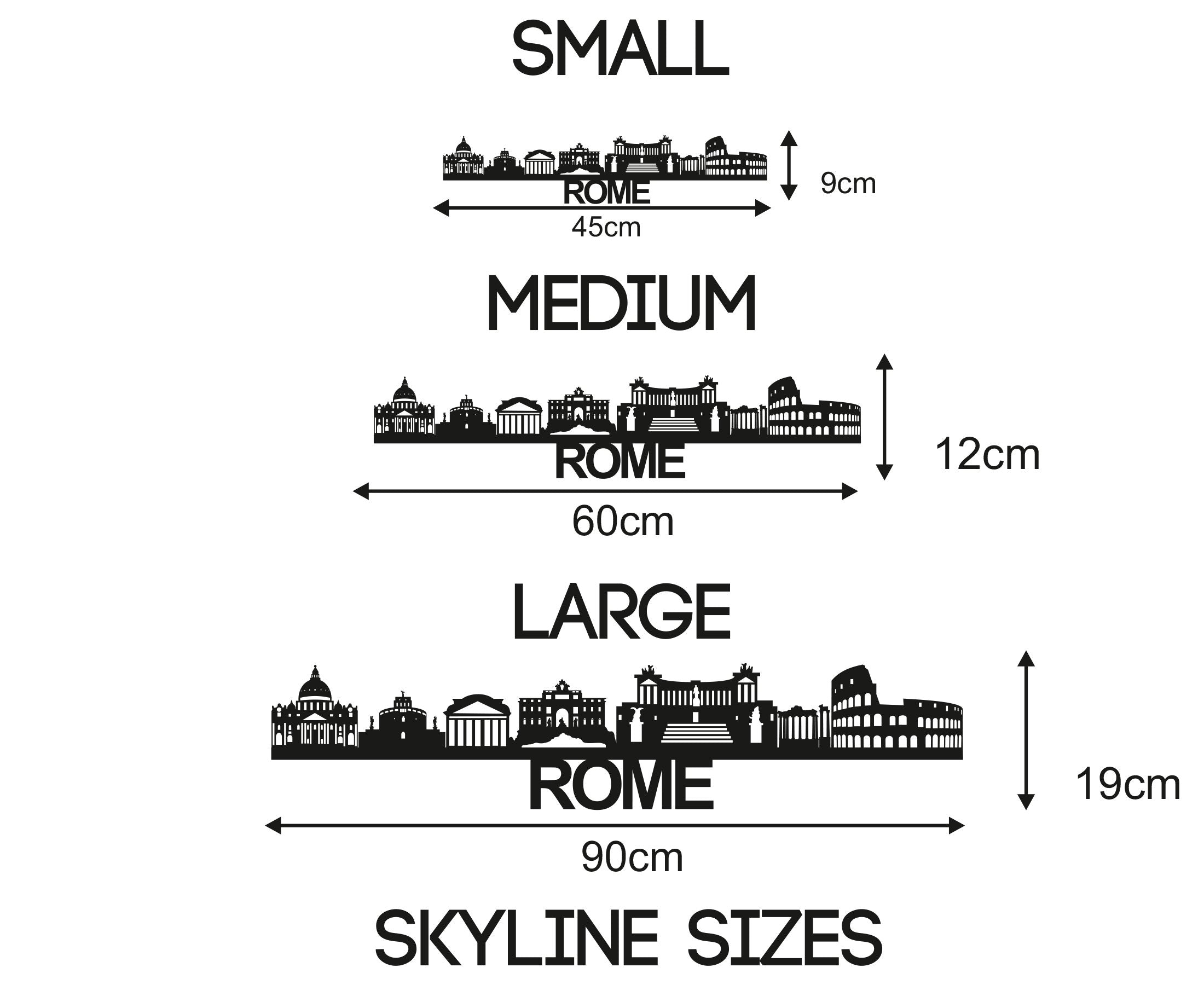 Rome Skyline - Rome Gift - Skyline Art