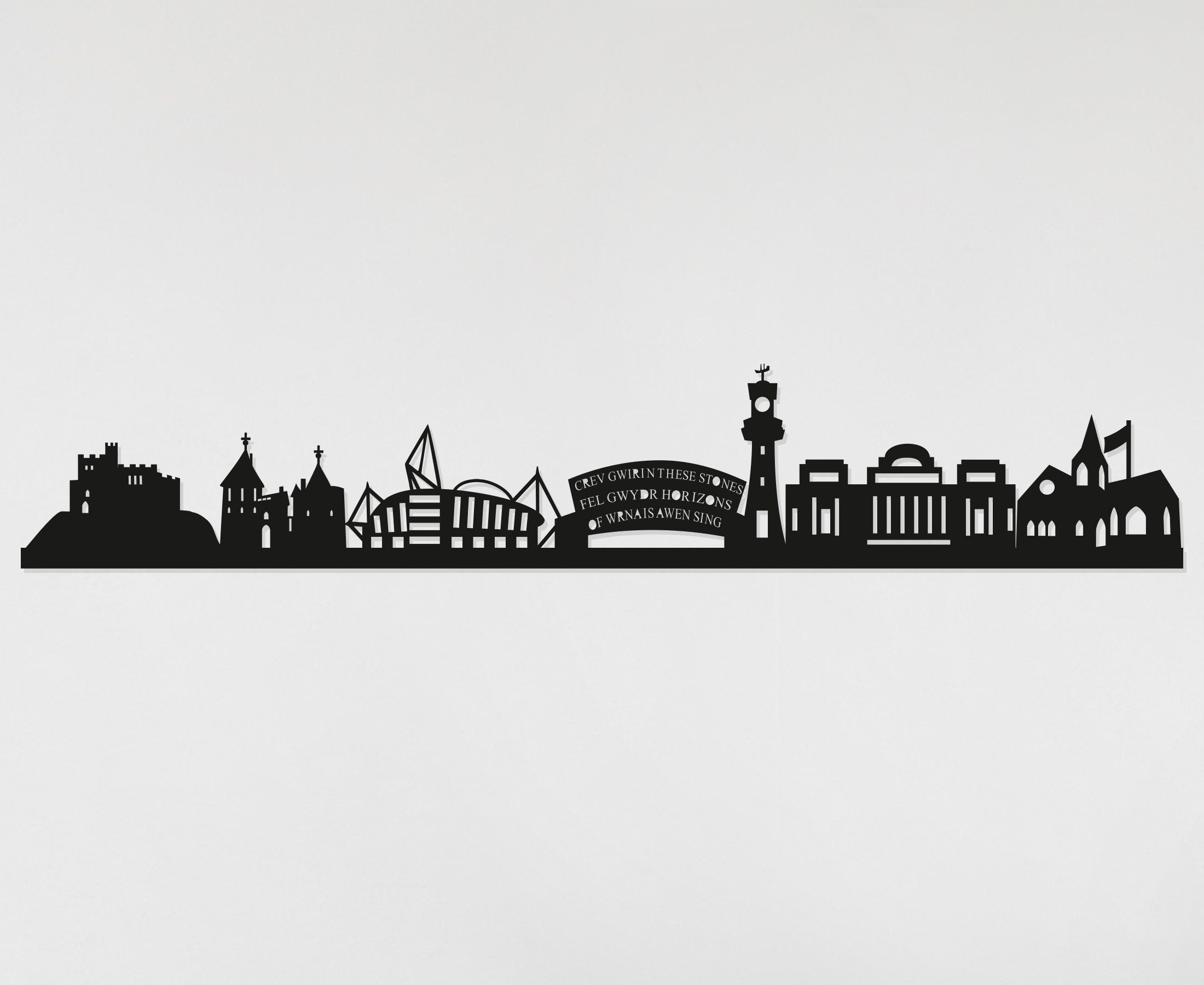 Cardiff Skyline - Cardiff Gift - Skyline Art