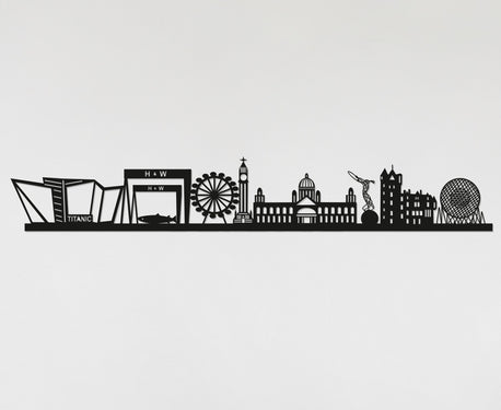 Belfast Skyline - Belfast Gift - Skyline Art