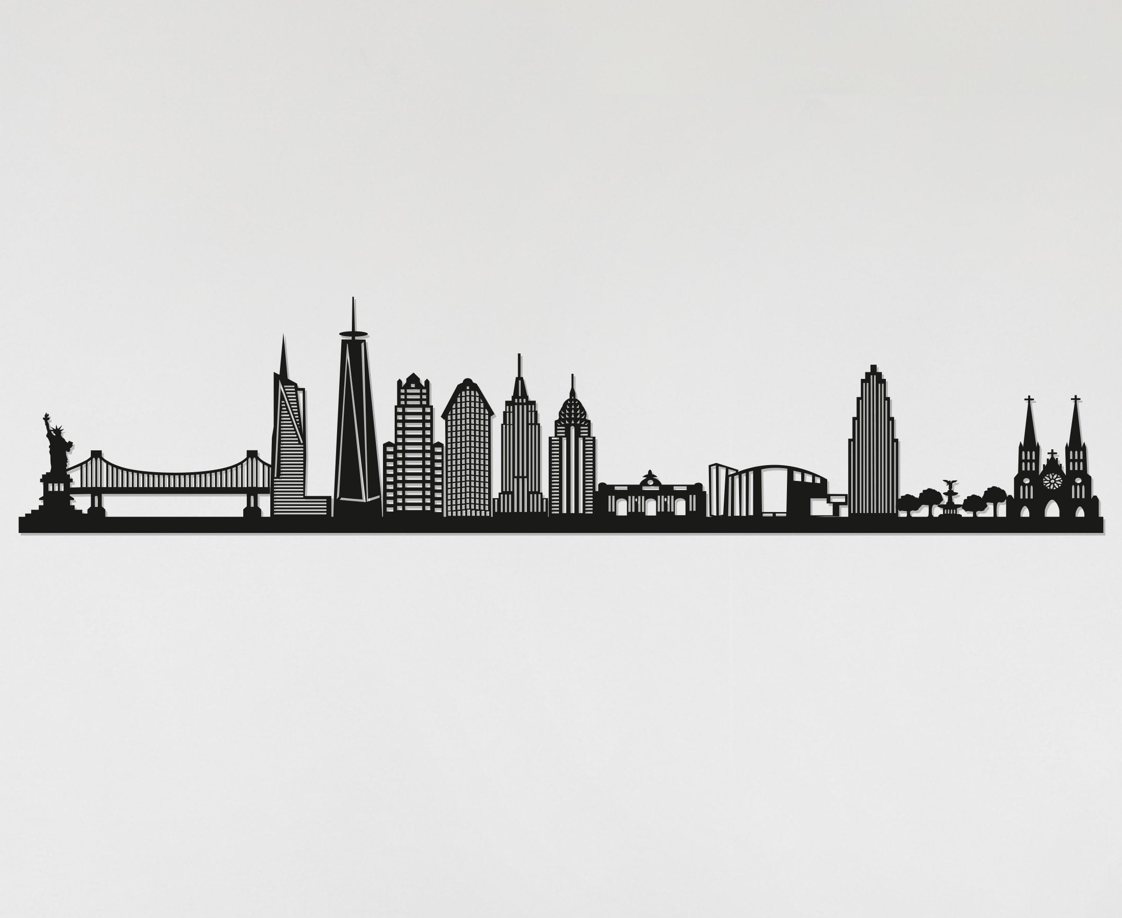 New York Skyline - New York Gift - Skyline Art