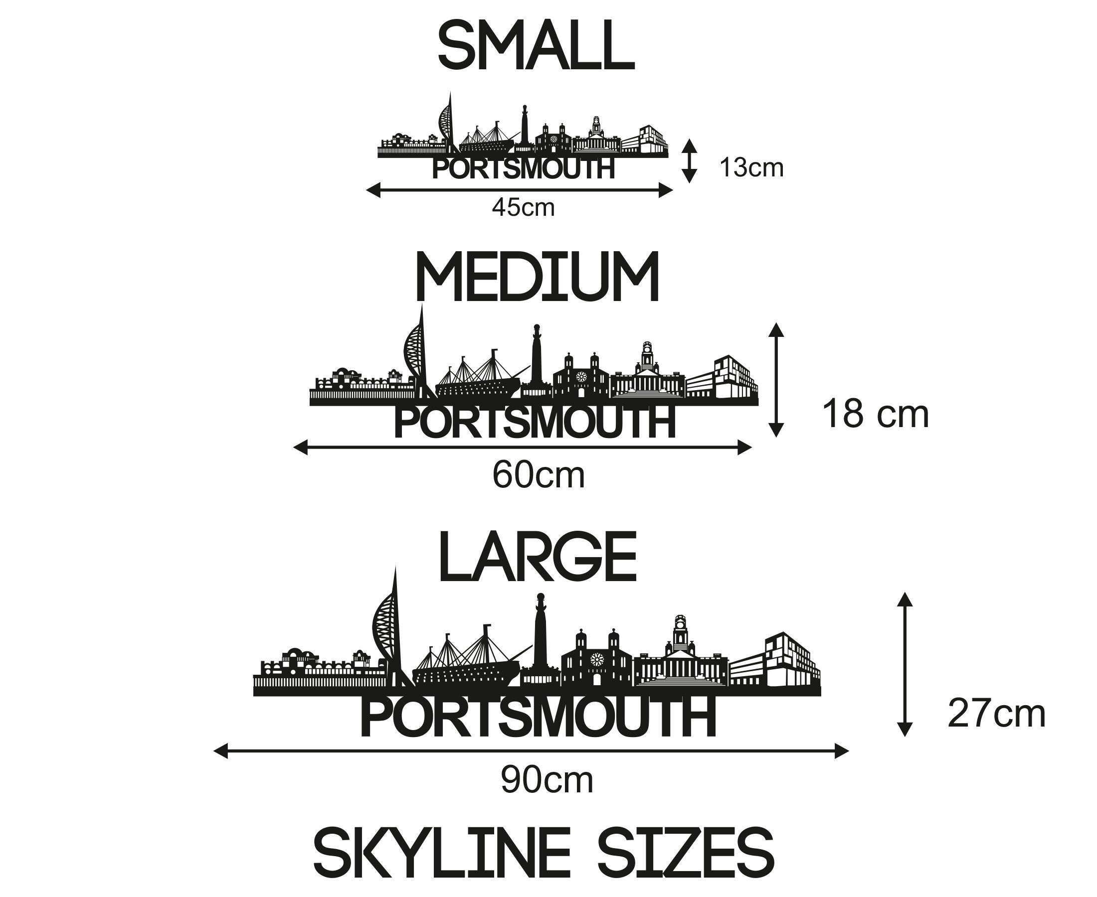 Portsmouth Skyline - Portsmouth Gift - Skyline Art