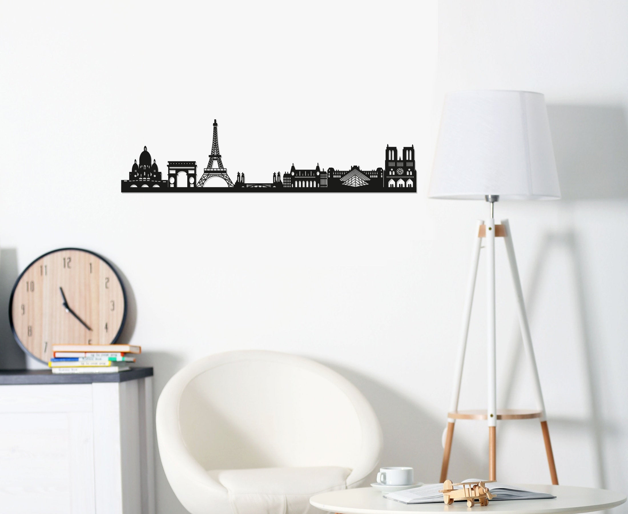 Paris Skyline - Paris Gift - Skyline Art