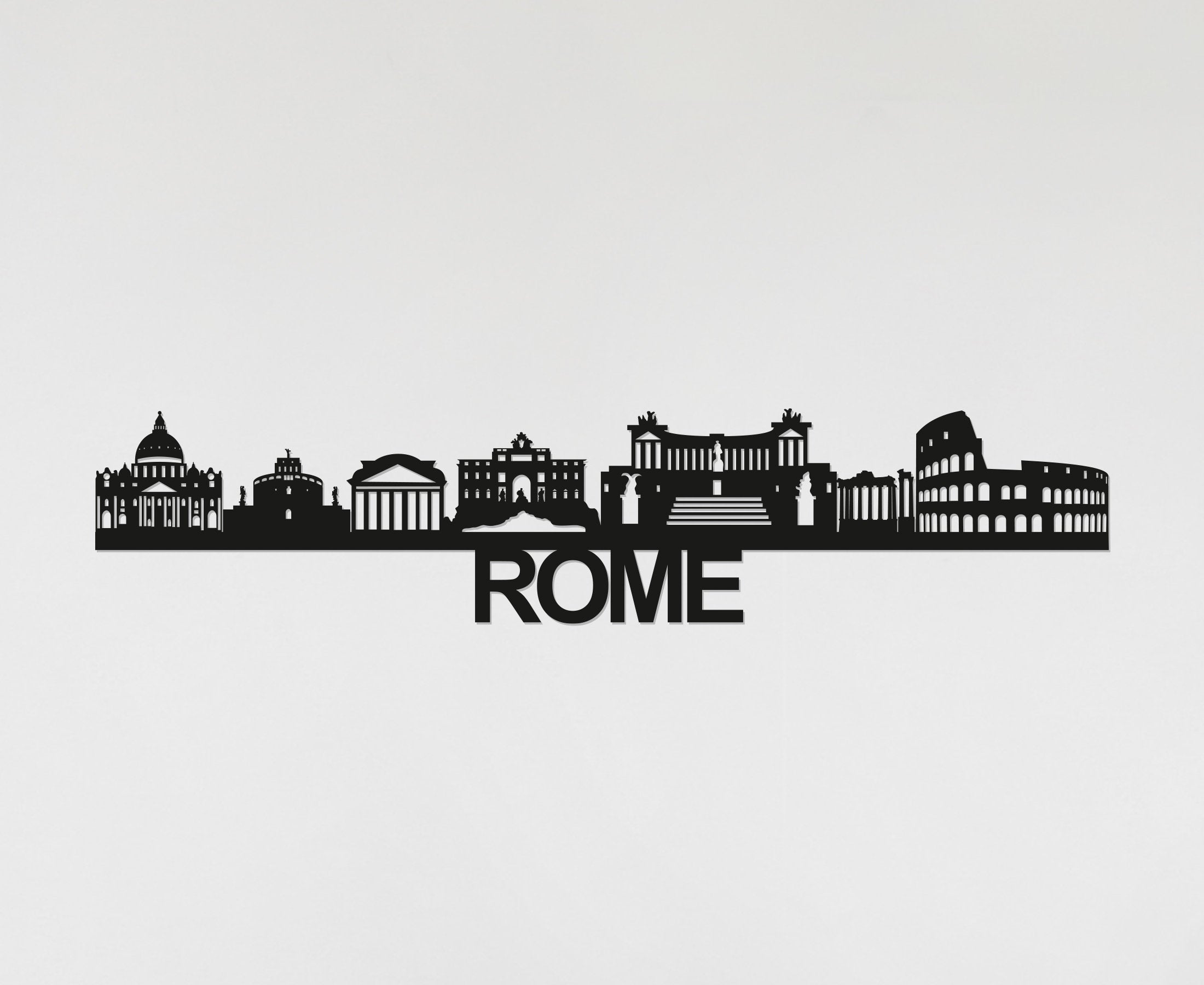 Rome Skyline - Rome Gift - Skyline Art